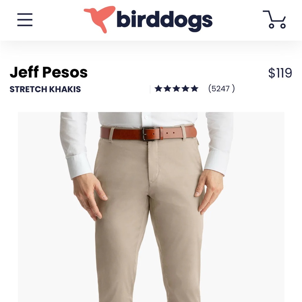 birddogs stretch khakis